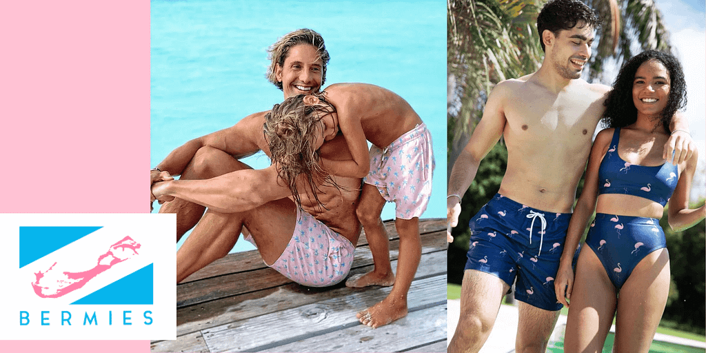 Image: People wearing Bermies swimsuits
