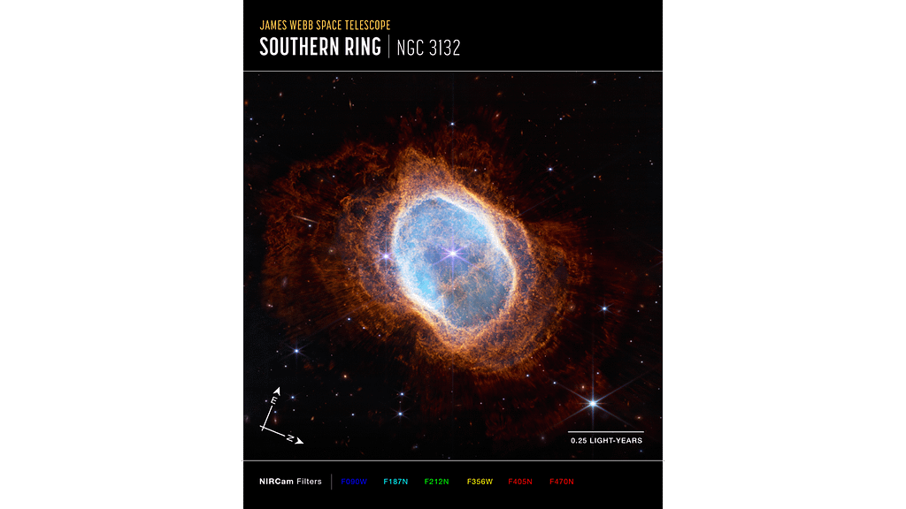 Image: The Southern Ring Nebula image from The James Webb Space Telescope