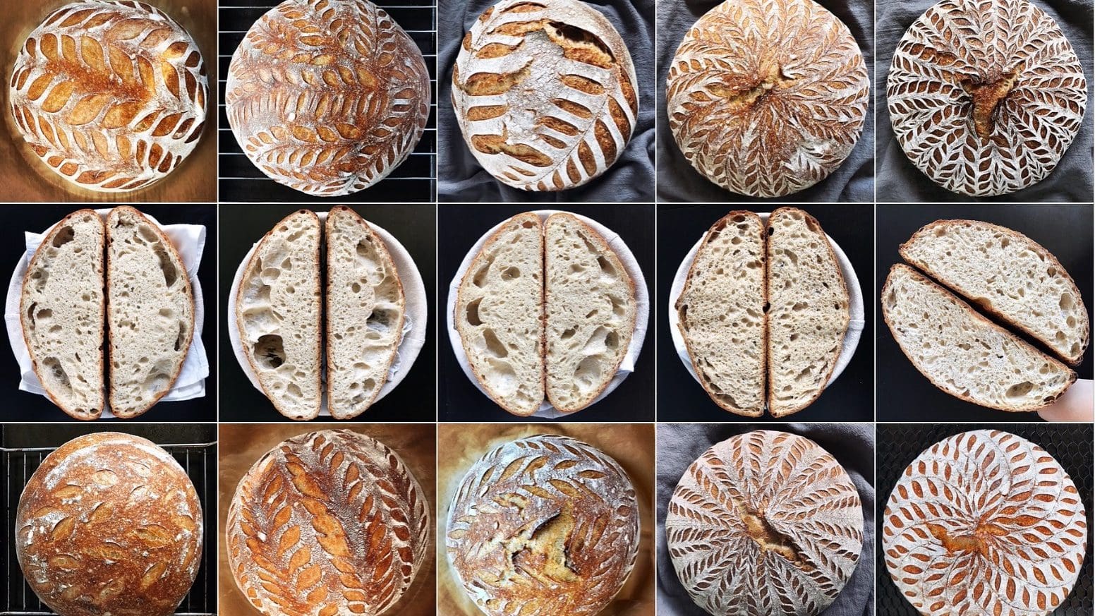 Image: loaves of artisan sourdough bread