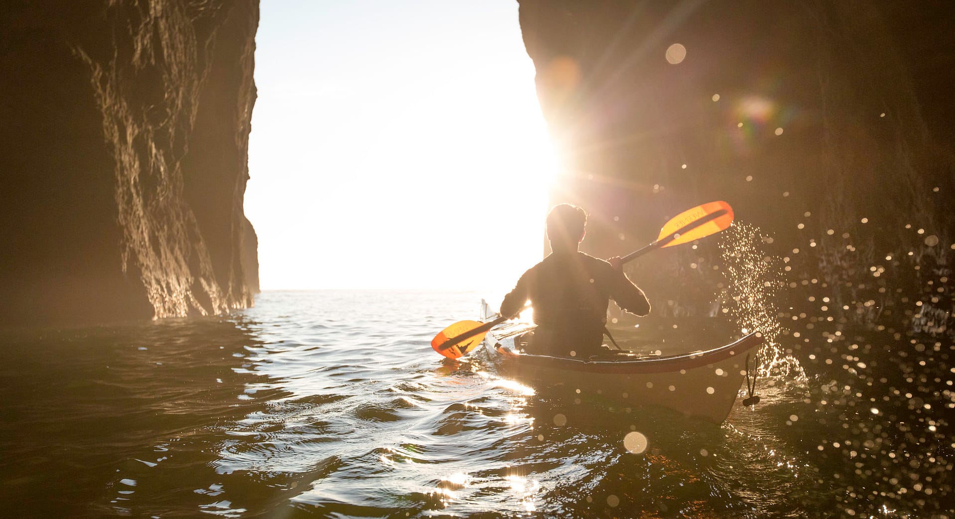 Image: Person kayaking