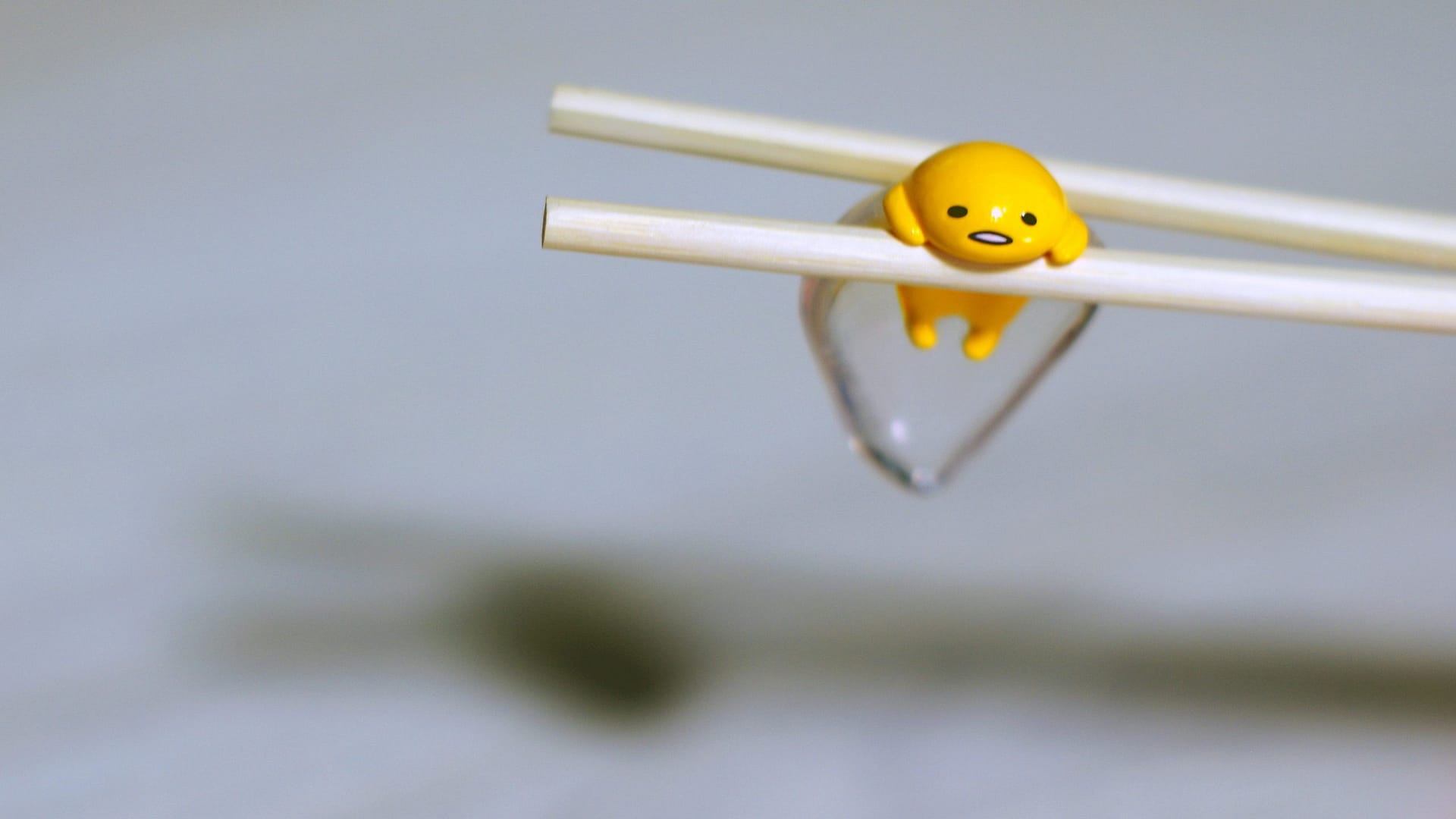 Picking up Gudetama with chopsticks