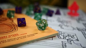 Image: 20-sided Dungeons and Dragons die