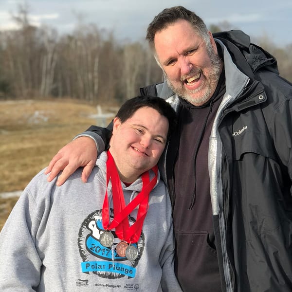 Image: John Cronin and his Father Mark Cronin