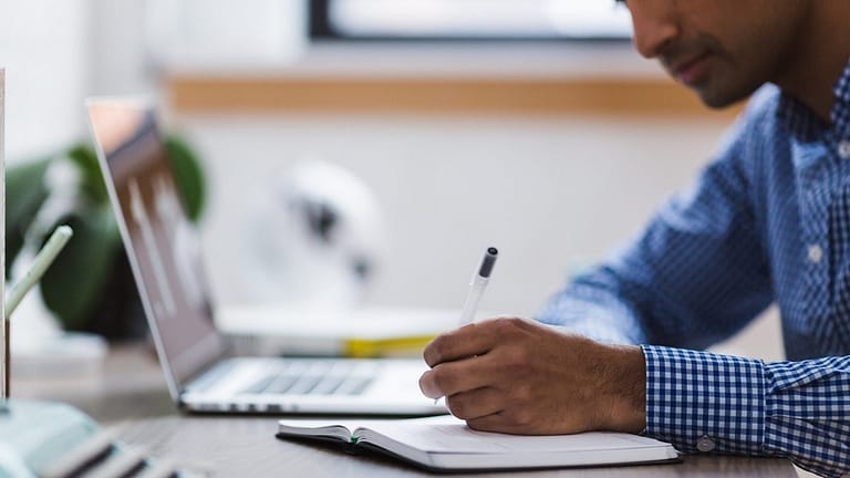 Image: man working at computer