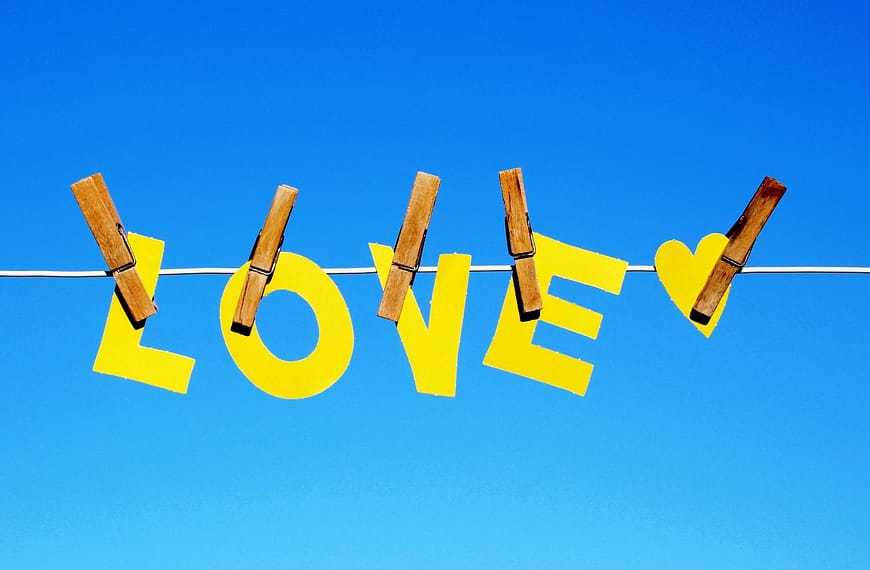 image: Paper Cutout of the word love
