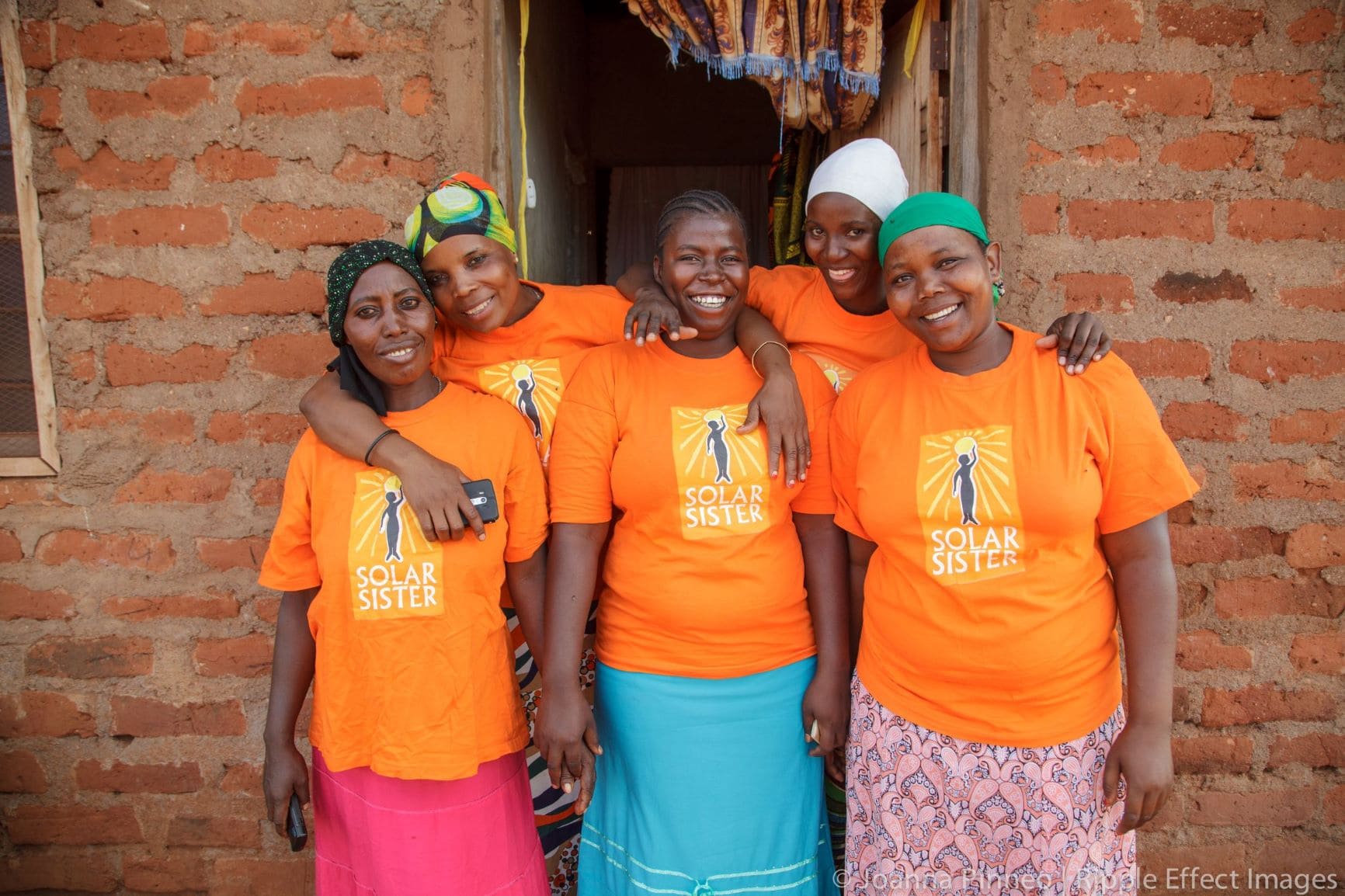 Image: 5 Solar Sister entrepreneurs together! 