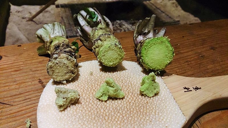 Image: Three types of wasabi ground up