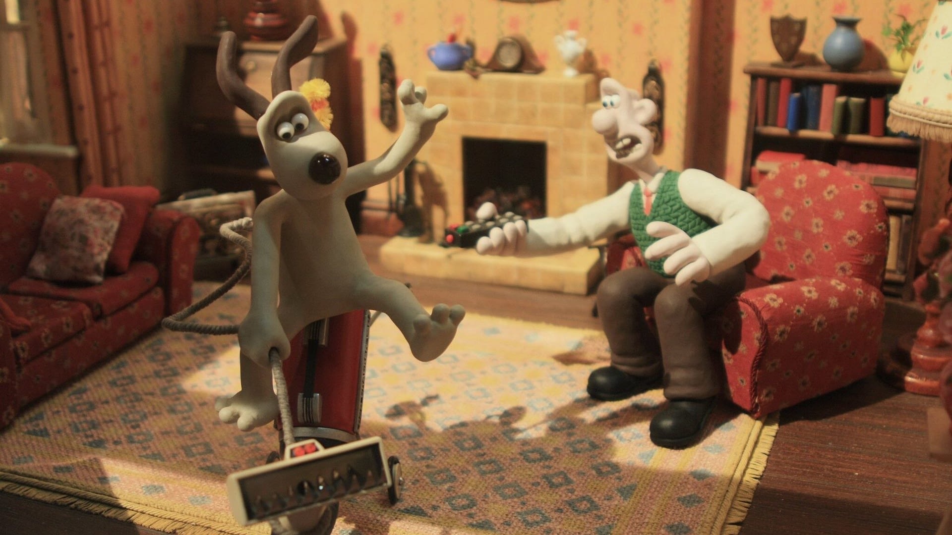 Image: Still shot of Wallace and Gromit, some of the most famous stop motion animation characters